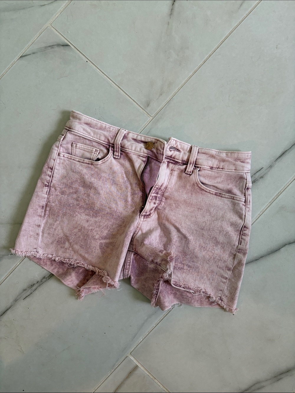 Universal Thread Washed Light Pink Denim Cutoff Shorts